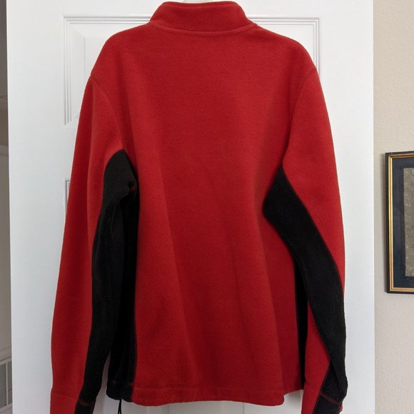 GAP red-black 1/4-zip Fleece Sweatshirt Men’s M - Picture 2 of 12